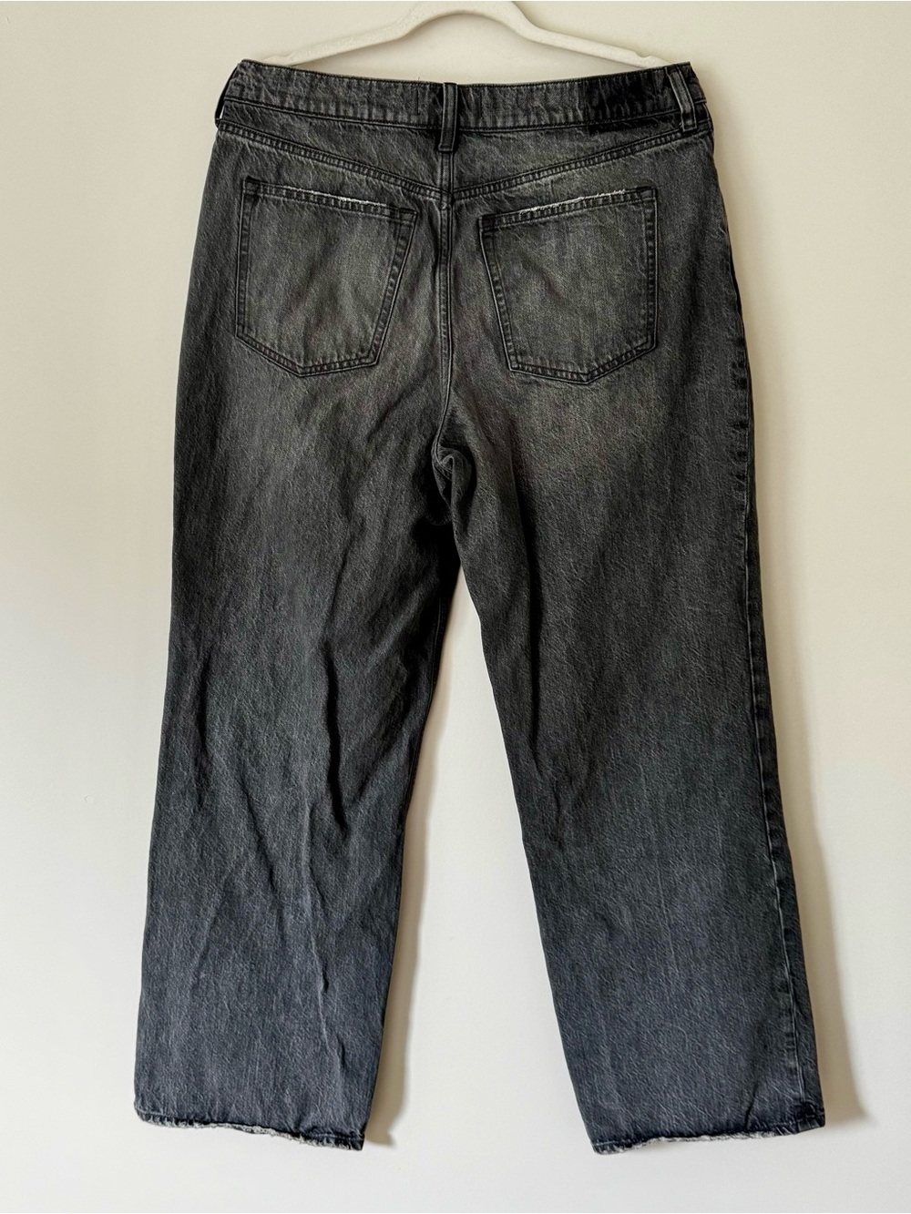 Abercrombie & Fitch High Rise Loose Jeans, Grey Wash Denim – Size 31 - Picture 6 of 8